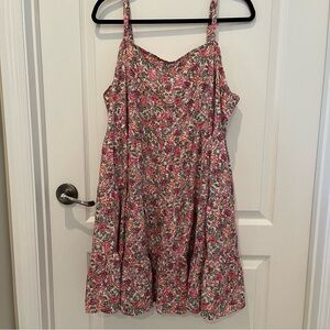Old Navy Pink and White Floral Dress